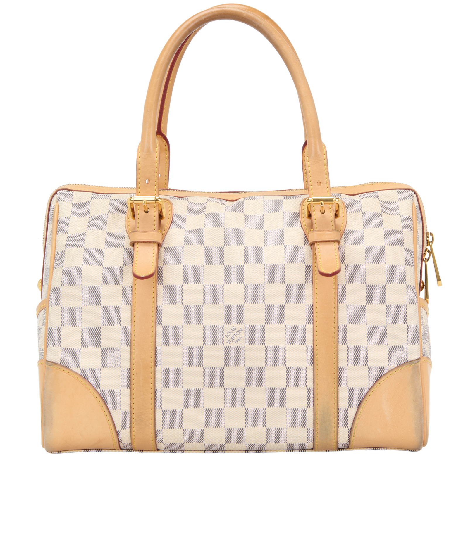 Berkeley, &pound;495, Handbags, Beige/Black/White, Canvas, Back view